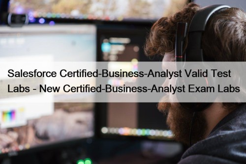 Salesforce Certified-Business-Analyst Valid Test Labs - New Certified-Business-Analyst ...